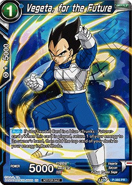 Vegeta, for the Future (Tournament Pack Vol. 8) (P-385) [Tournament Promotion Cards] | Fandemonia Ltd