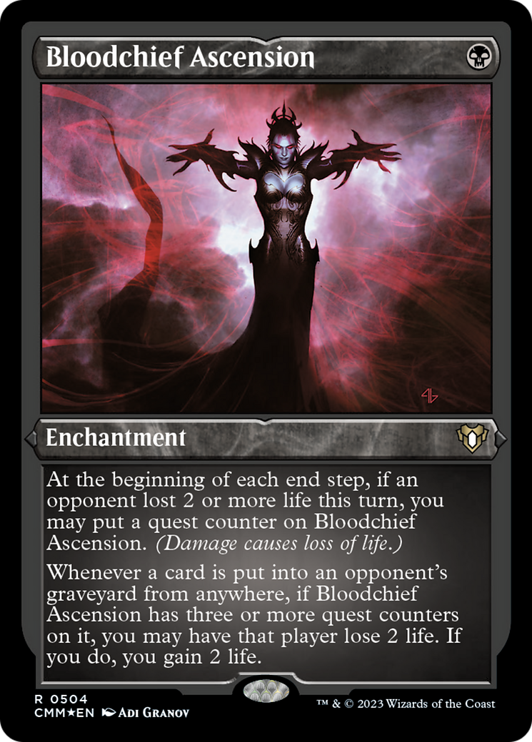 Bloodchief Ascension (Foil Etched) [Commander Masters] | Fandemonia Ltd