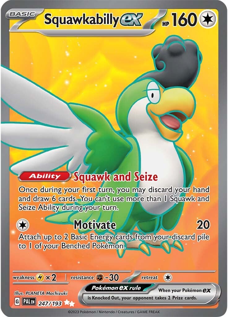 Squawkabilly ex (247/193) [Scarlet & Violet: Paldea Evolved] | Fandemonia Ltd
