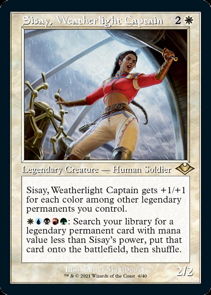 Sisay, Weatherlight Captain (Retro Foil Etched) [Modern Horizons] | Fandemonia Ltd