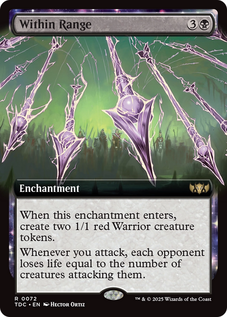 Within Range (Extended Art) [Tarkir: Dragonstorm Commander] | Fandemonia Ltd