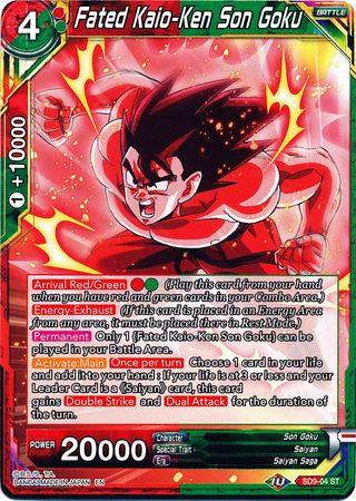Fated Kaio-Ken Son Goku (SD9-04) [Assault of the Saiyans] | Fandemonia Ltd