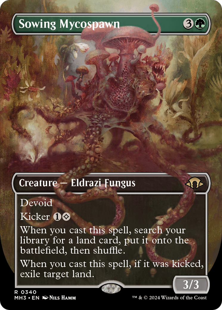 Sowing Mycospawn (Borderless) [Modern Horizons 3] | Fandemonia Ltd