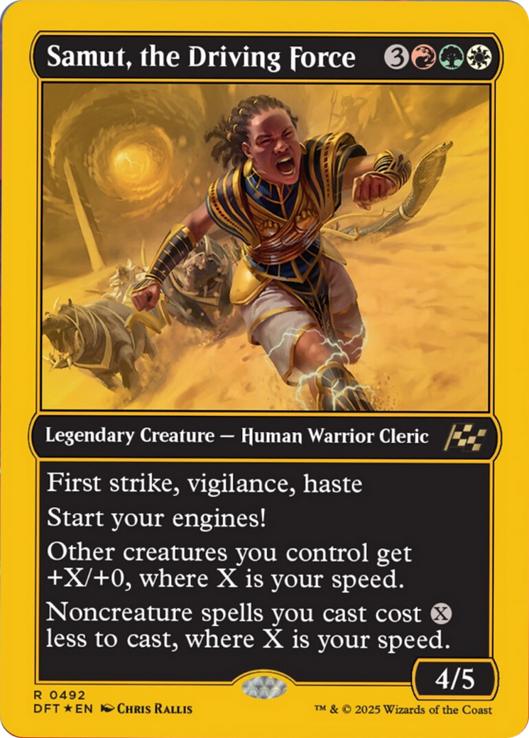 Samut, the Driving Force (First-Place Foil) [Aetherdrift] | Fandemonia Ltd