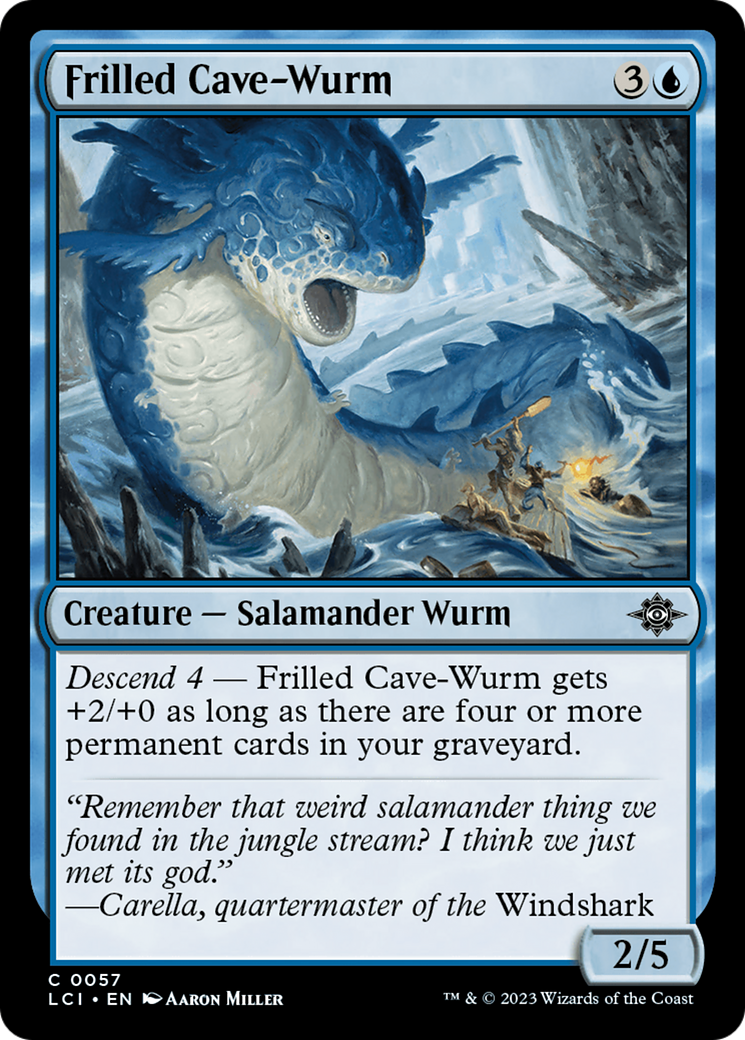 Frilled Cave-Wurm [The Lost Caverns of Ixalan] | Fandemonia Ltd
