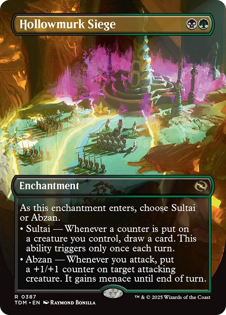 Hollowmurk Siege (Borderless) [Tarkir: Dragonstorm] | Fandemonia Ltd