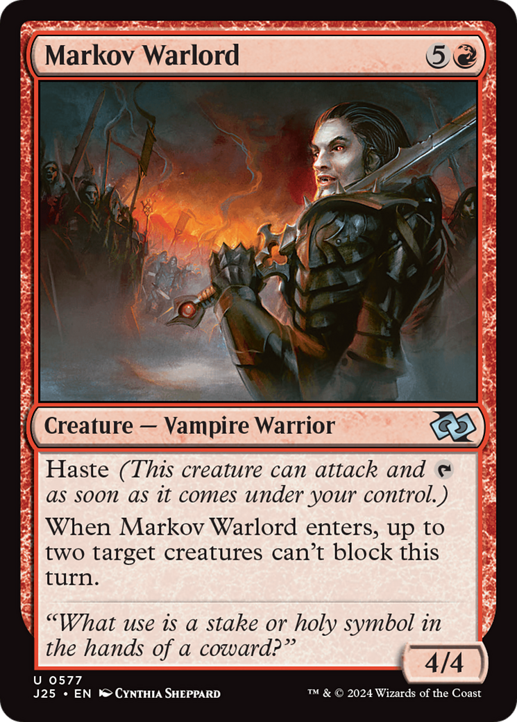 Markov Warlord [Foundations Jumpstart] | Fandemonia Ltd