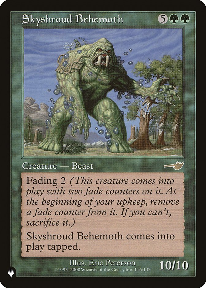 Skyshroud Behemoth [The List] | Fandemonia Ltd