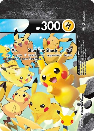 Pikachu V-UNION (SWSH140) (Celebrations) [Sword & Shield: Black Star Promos] | Fandemonia Ltd