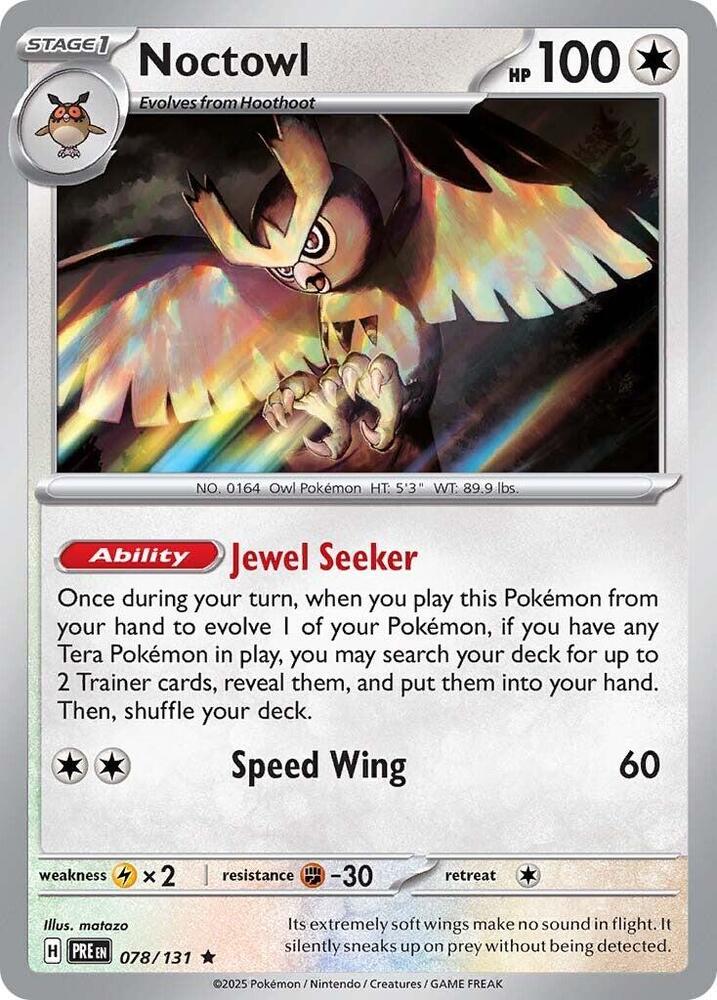 Noctowl (078/131) [Scarlet & Violet: Prismatic Evolutions] | Fandemonia Ltd