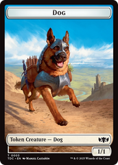 Dog // Goblin Double-Sided Token [Tarkir: Dragonstorm Commander Tokens] | Fandemonia Ltd