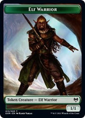 Elf Warrior // Demon Berserker Double-Sided Token [Kaldheim Tokens] | Fandemonia Ltd