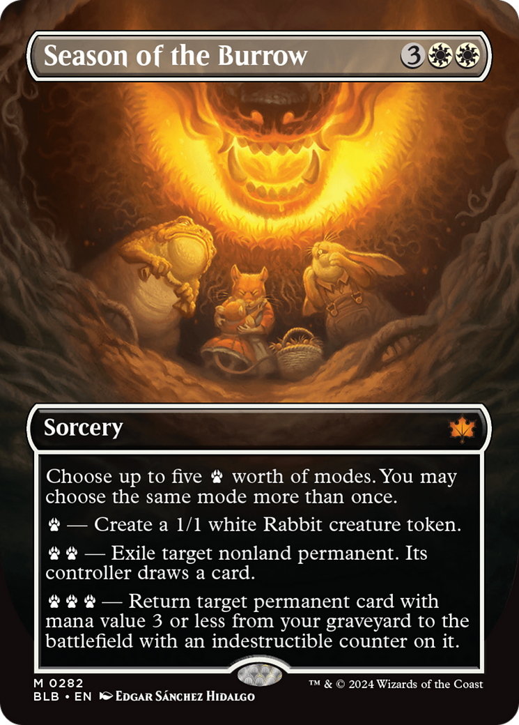 Season of the Burrow (Borderless) [Bloomburrow] | Fandemonia Ltd