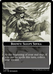 Bounty: Sleepy Sovka // Bounty Rules Double-Sided Token [Outlaws of Thunder Junction Commander Tokens] | Fandemonia Ltd