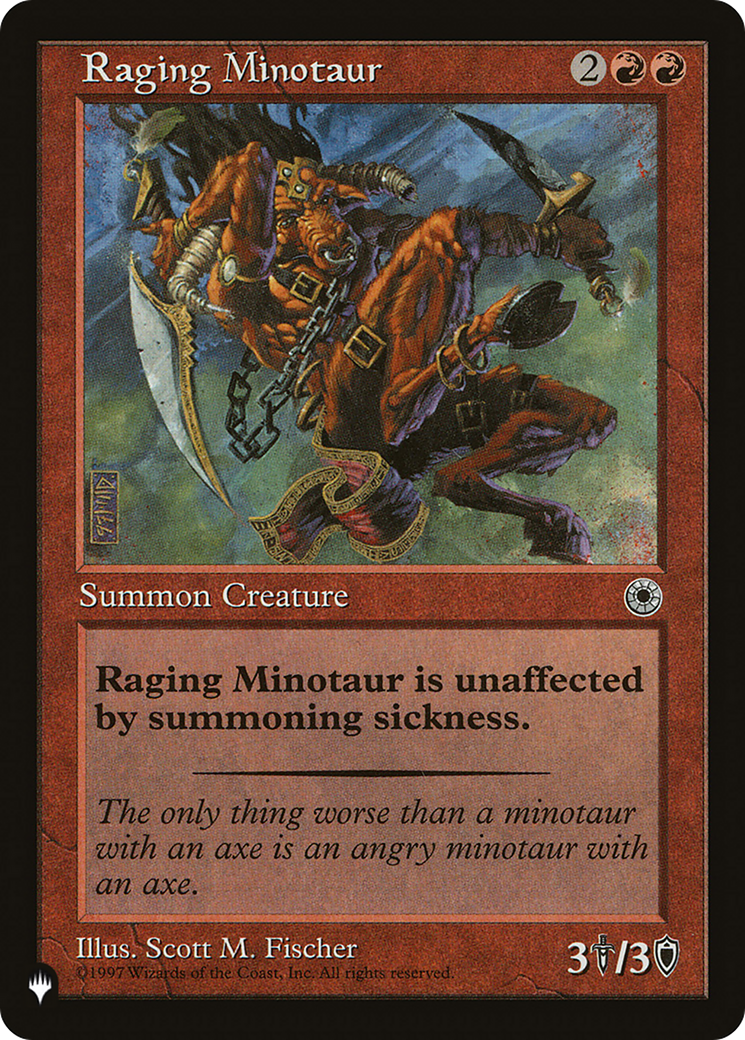 Raging Minotaur [The List] | Fandemonia Ltd