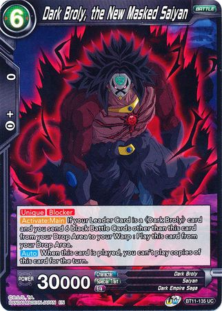 Dark Broly, the New Masked Saiyan (BT11-135) [Vermilion Bloodline] | Fandemonia Ltd