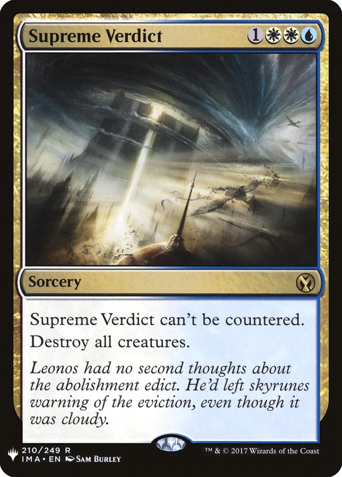 Supreme Verdict [Mystery Booster] | Fandemonia Ltd