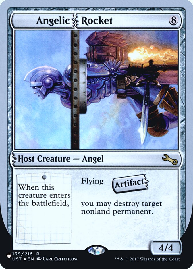 Angelic Rocket (Unfinity Foil Edition) [The List] | Fandemonia Ltd