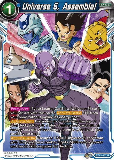 Universe 6, Assemble! (BT15-057) [Saiyan Showdown] | Fandemonia Ltd