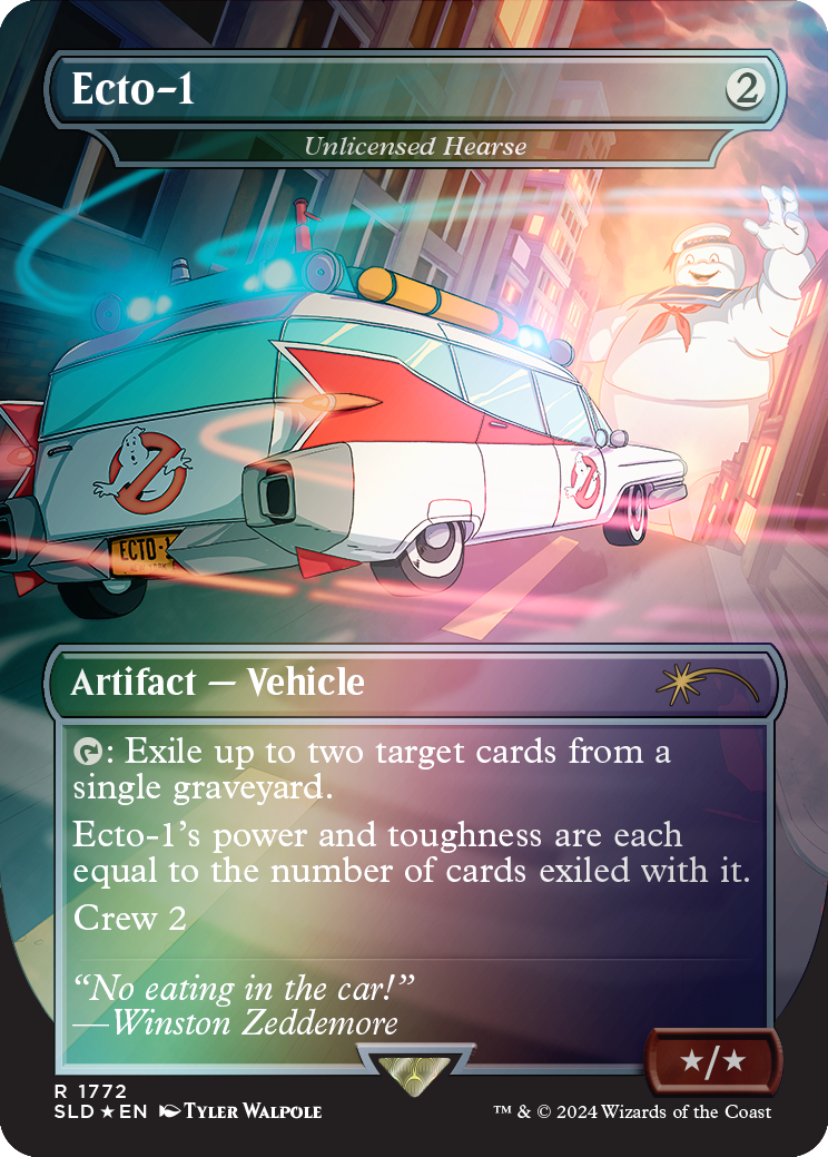 Ecto-1 - Unlicensed Hearse (Rainbow Foil) [Secret Lair Drop Series] | Fandemonia Ltd