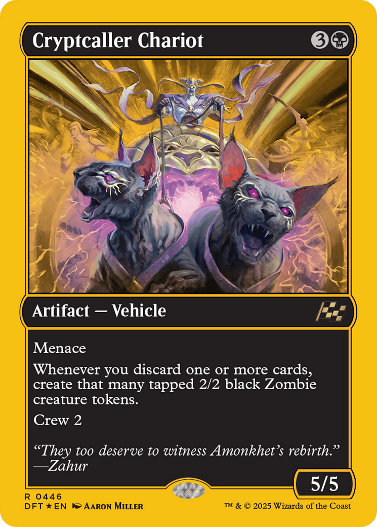 Cryptcaller Chariot (First-Place Foil) [Aetherdrift] | Fandemonia Ltd