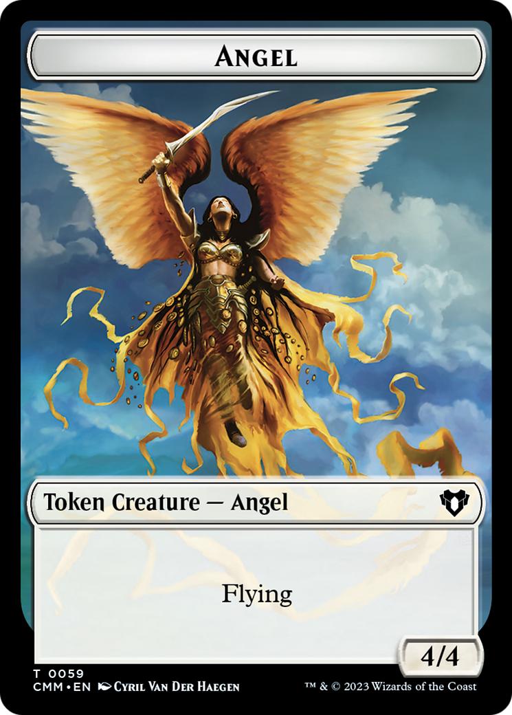 Copy (54) // Angel Double-Sided Token [Commander Masters Tokens] | Fandemonia Ltd