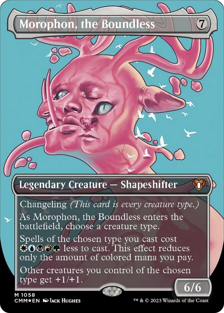 Morophon, the Boundless (Borderless Textured Foil Frame Break) [Commander Masters] | Fandemonia Ltd