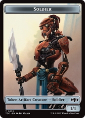 Solider (0032) // Copy Double-Sided Token [Tarkir: Dragonstorm Commander Tokens] | Fandemonia Ltd