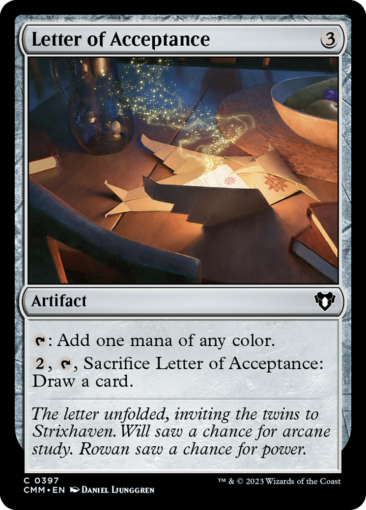 Letter of Acceptance [Commander Masters] | Fandemonia Ltd
