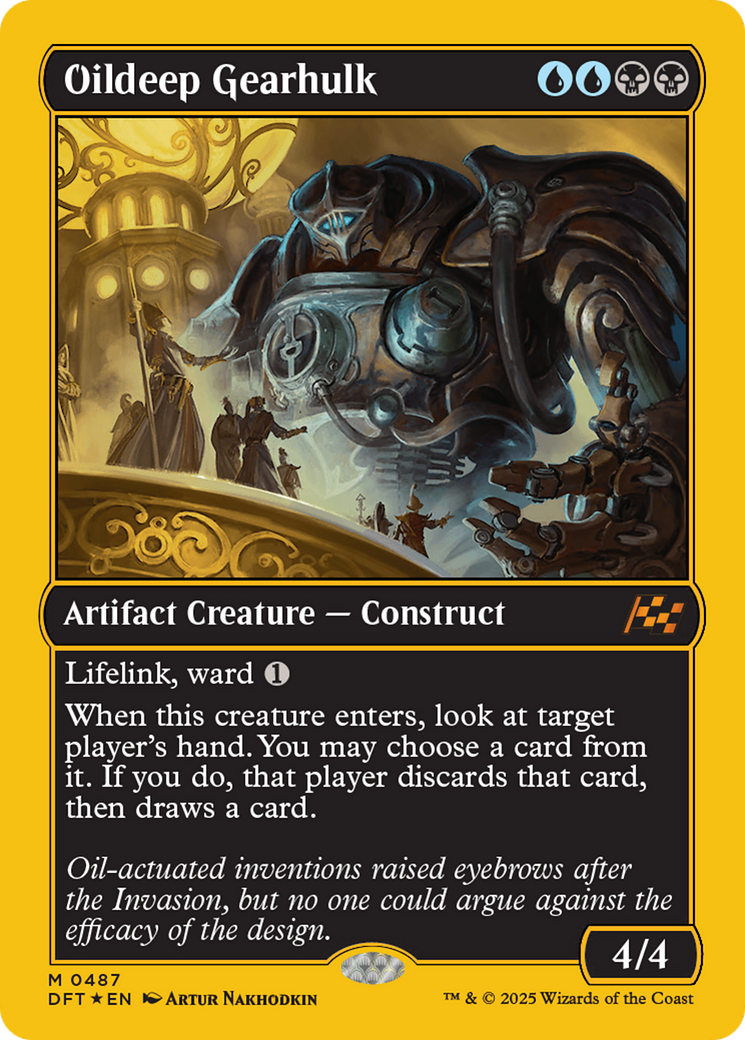 Oildeep Gearhulk (First-Place Foil) [Aetherdrift] | Fandemonia Ltd