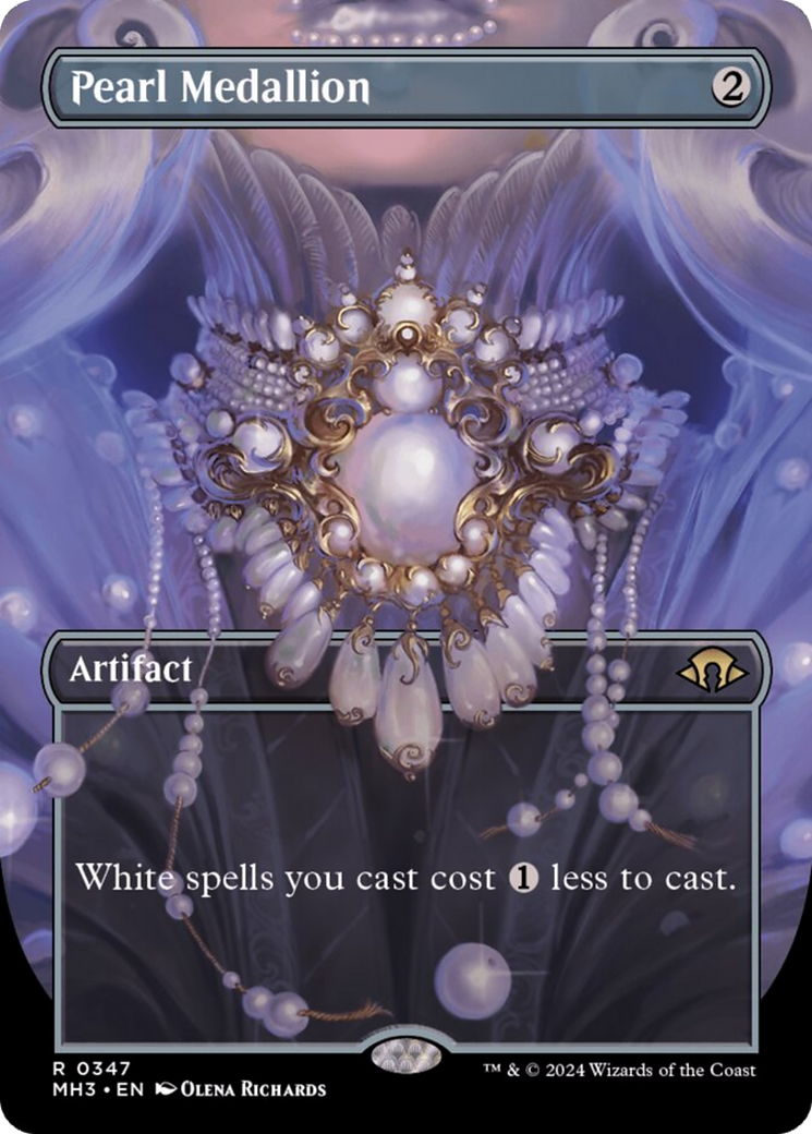Pearl Medallion (Borderless) [Modern Horizons 3] | Fandemonia Ltd