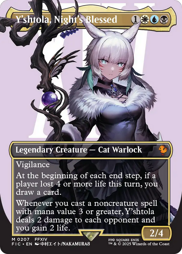 Y'shtola, Night's Blessed (Borderless) [FINAL FANTASY Commander] | Fandemonia Ltd