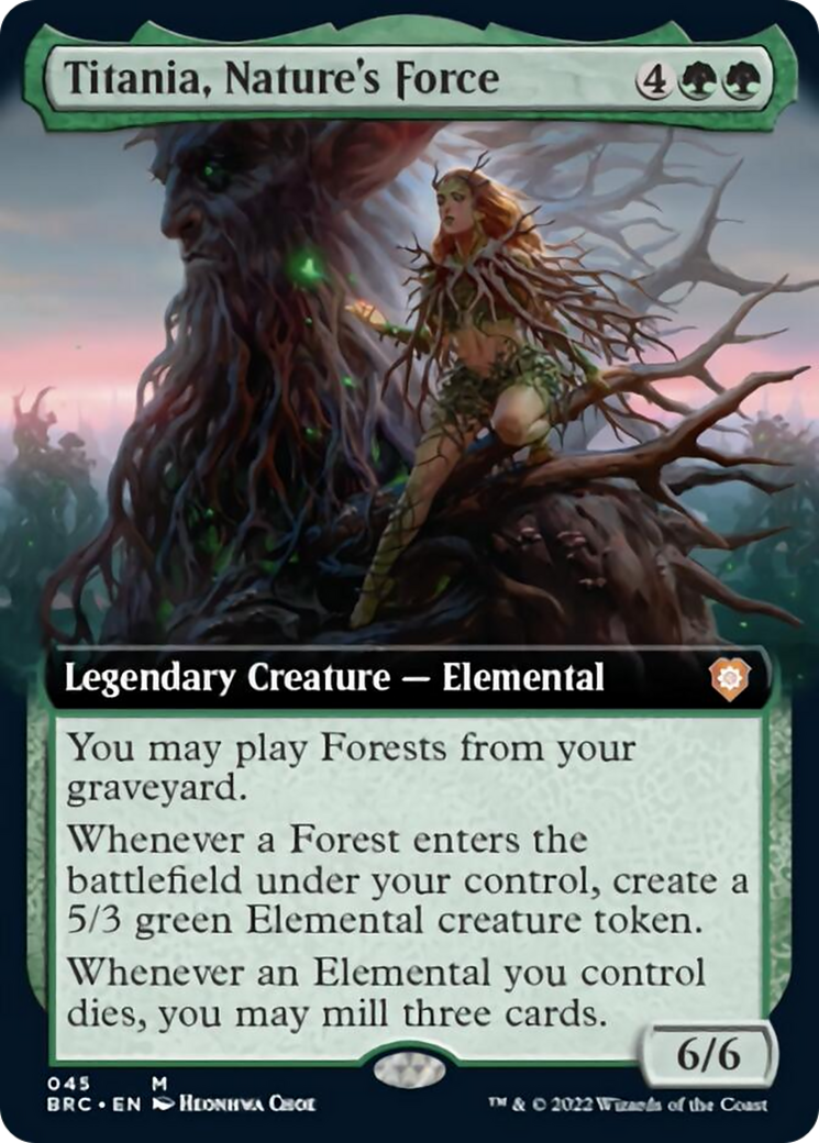 Titania, Nature's Force (Extended Art) [The Brothers' War Commander] | Fandemonia Ltd