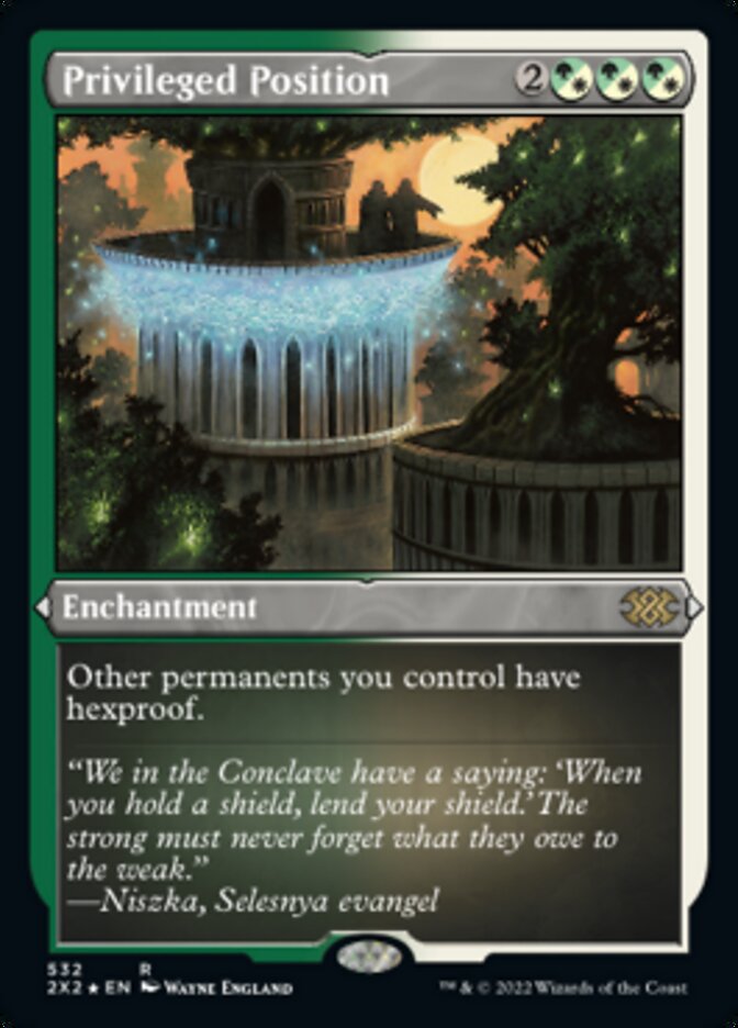 Privileged Position (Foil Etched) [Double Masters 2022] | Fandemonia Ltd