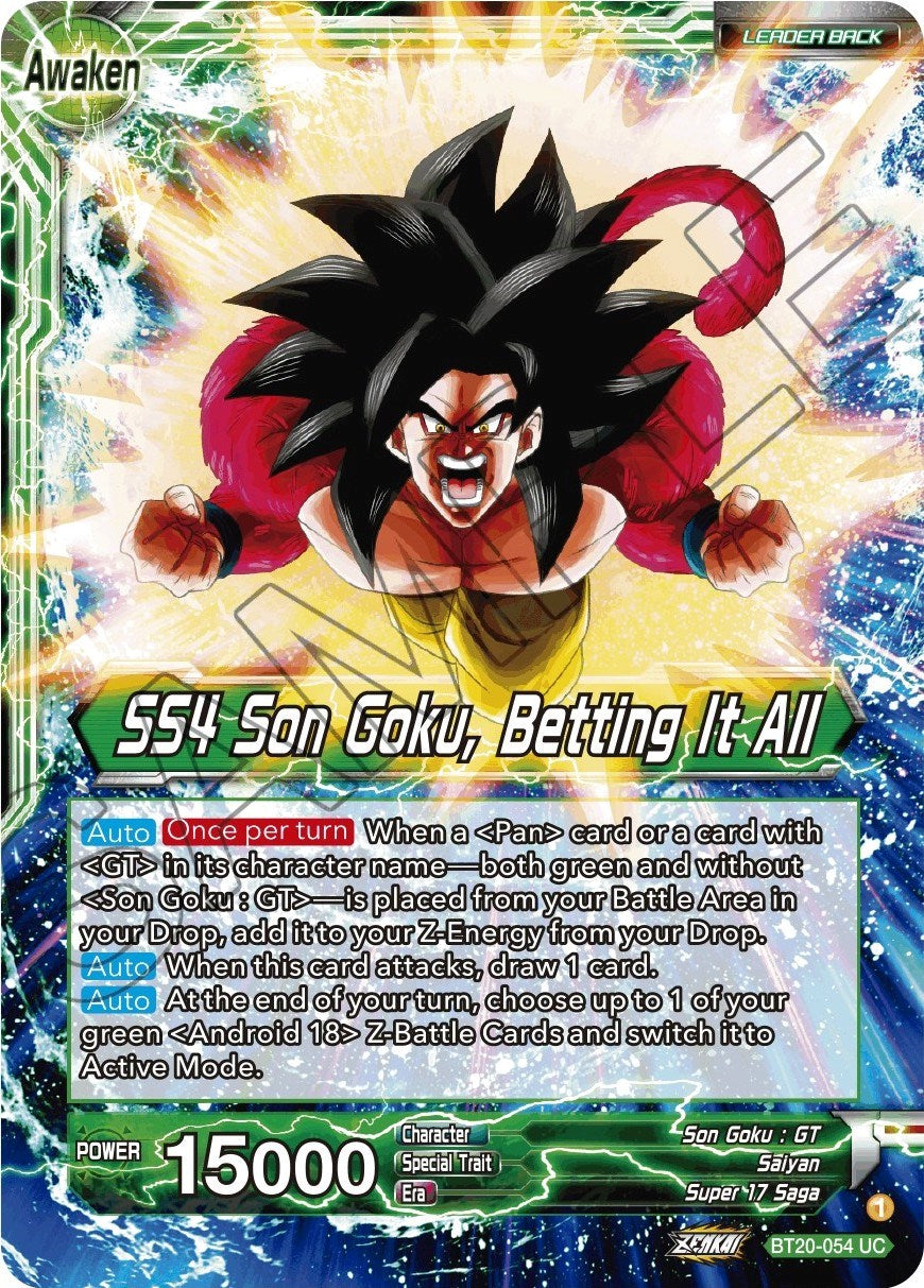 Son Goku // SS4 Son Goku, Betting It All (BT20-054) [Power Absorbed] | Fandemonia Ltd