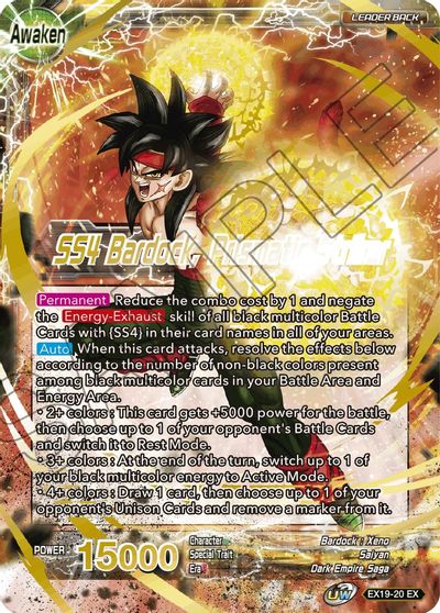 Bardock // SS4 Bardock, Prismatic Striker (EX19-20) [Special Anniversary Set 2021] | Fandemonia Ltd