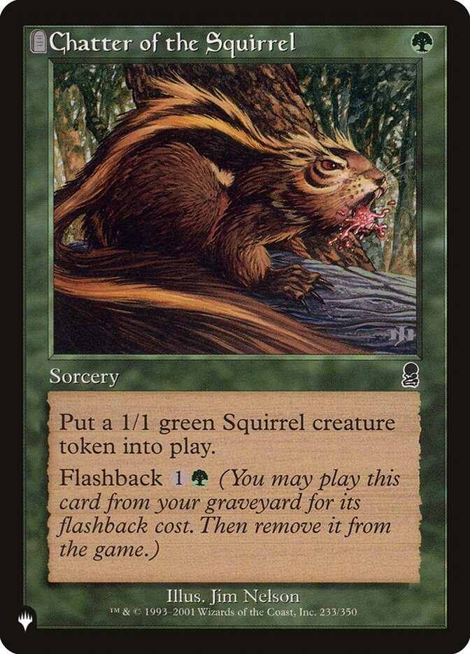 Chatter of the Squirrel [The List] | Fandemonia Ltd