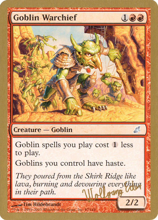 Goblin Warchief (Wolfgang Eder) [World Championship Decks 2003] | Fandemonia Ltd