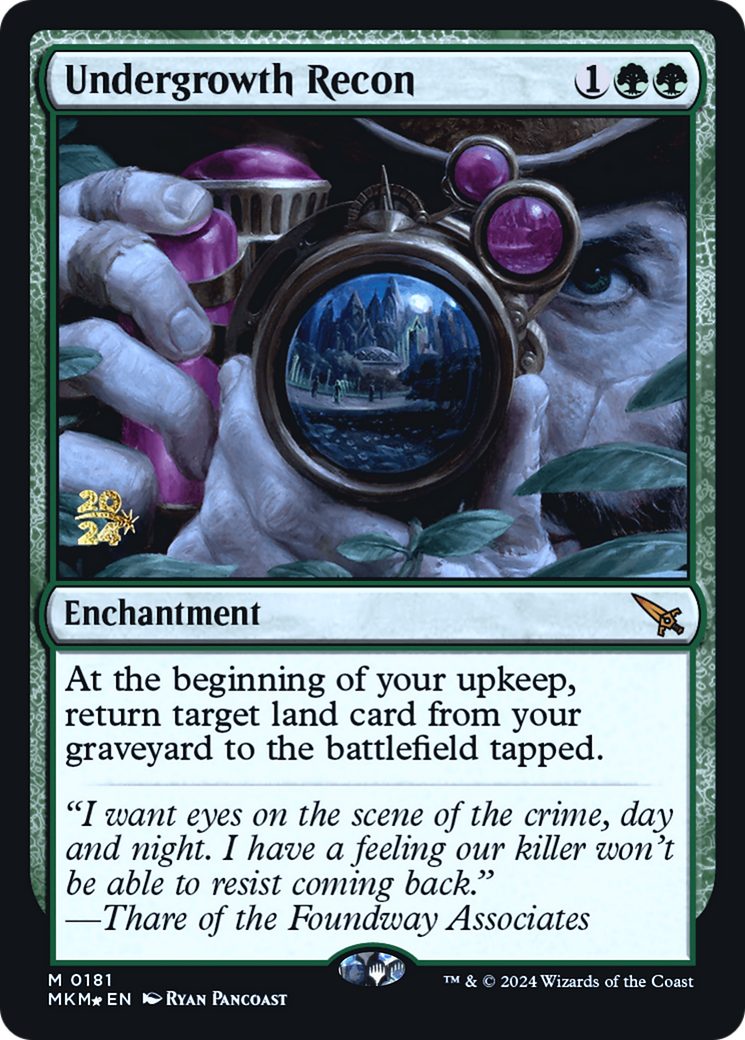 Undergrowth Recon [Murders at Karlov Manor Prerelease Promos] | Fandemonia Ltd