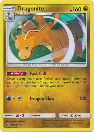 Dragonite (119/181) (Cosmos Holo) [Sun & Moon: Team Up] | Fandemonia Ltd