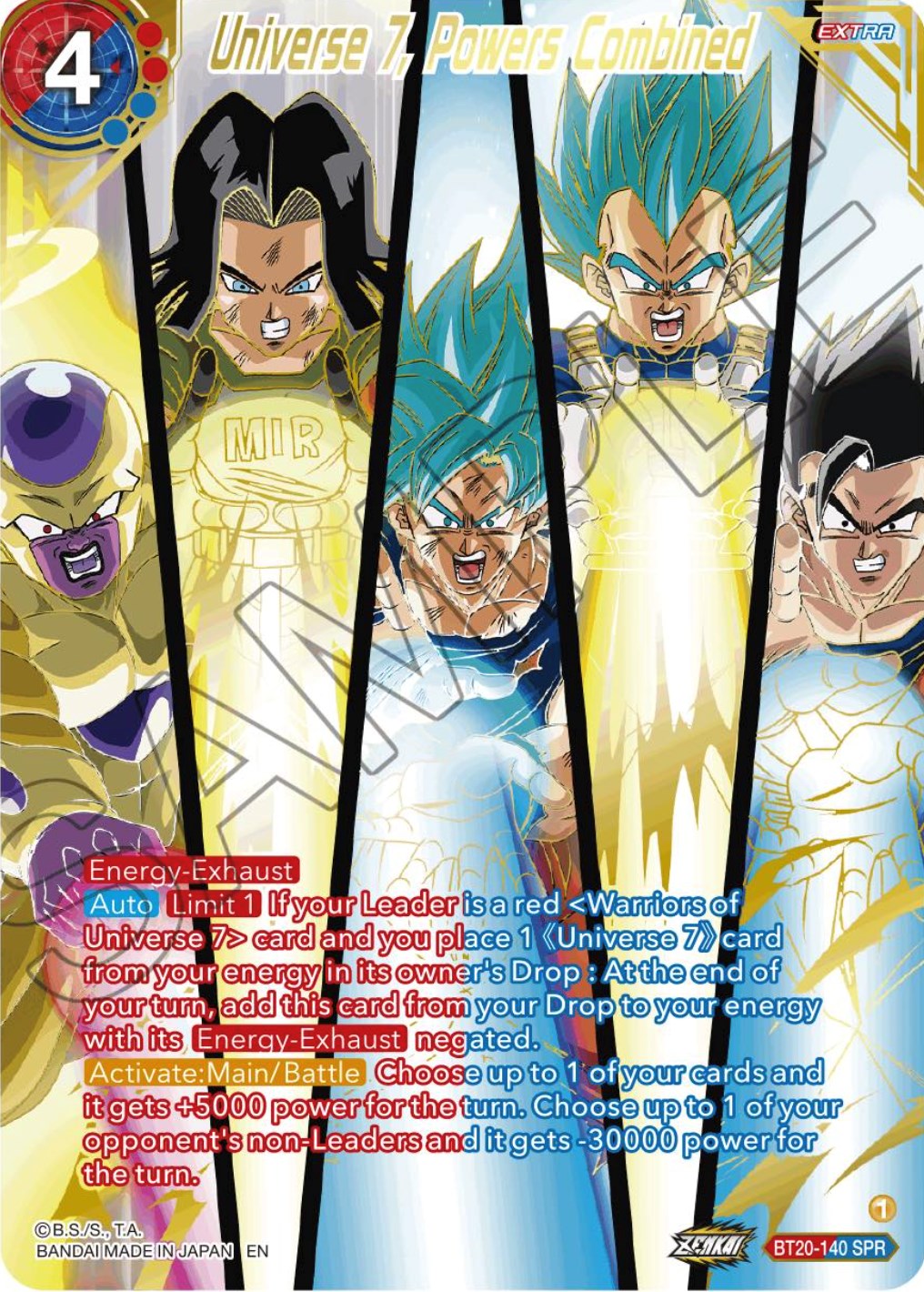 Universe 7, Powers Combined (SPR) (BT20-140) [Power Absorbed] | Fandemonia Ltd
