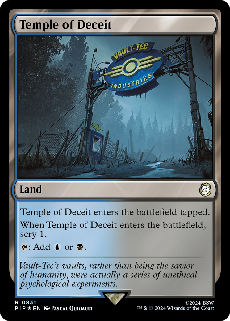 Temple of Deceit (Surge Foil) [Fallout] | Fandemonia Ltd
