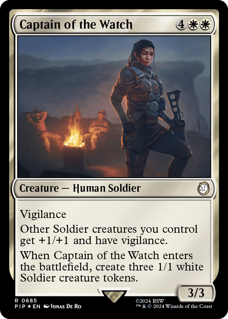 Captain of the Watch (Surge Foil) [Fallout] | Fandemonia Ltd