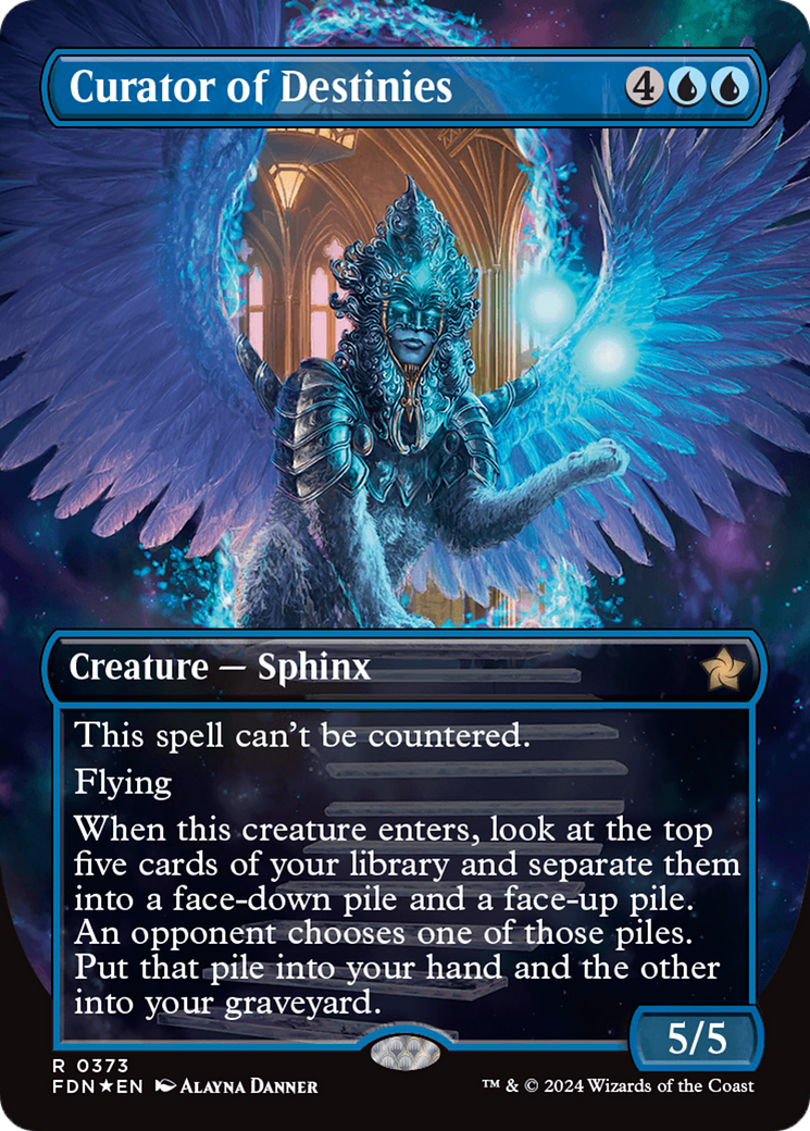 Curator of Destinies (Borderless) (Mana Foil) [Foundations] | Fandemonia Ltd