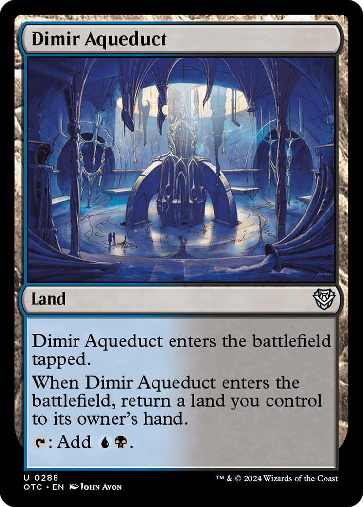 Dimir Aqueduct [Outlaws of Thunder Junction Commander] | Fandemonia Ltd