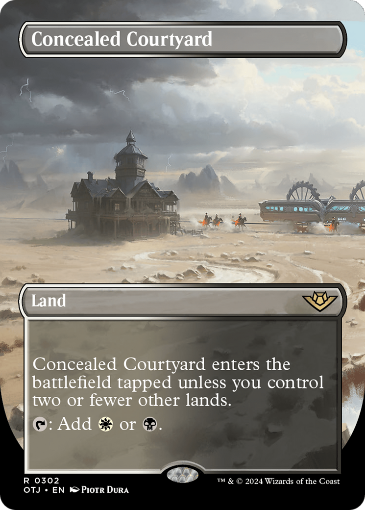 Concealed Courtyard (Borderless) [Outlaws of Thunder Junction] | Fandemonia Ltd