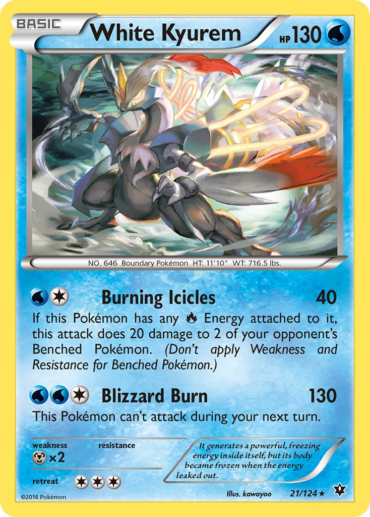 White Kyurem (21/124) (Theme Deck Exclusive) [XY: Fates Collide] | Fandemonia Ltd