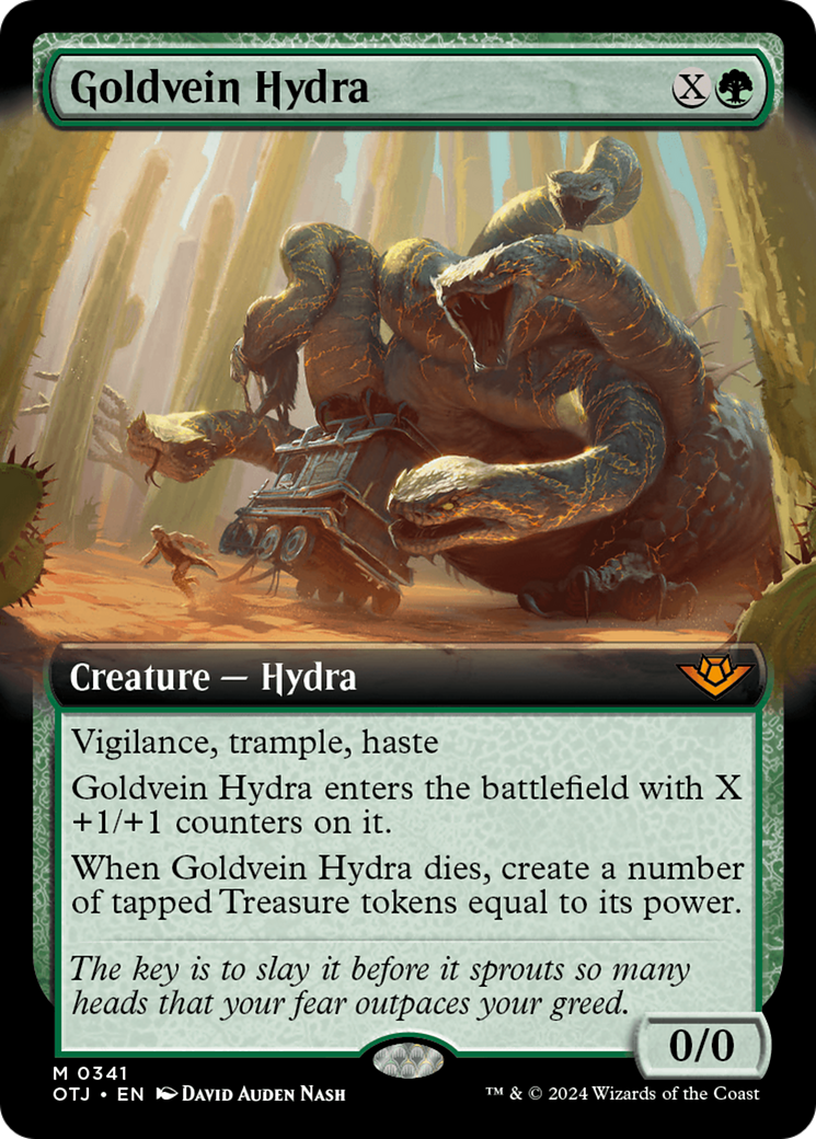 Goldvein Hydra (Extended Art) [Outlaws of Thunder Junction] | Fandemonia Ltd