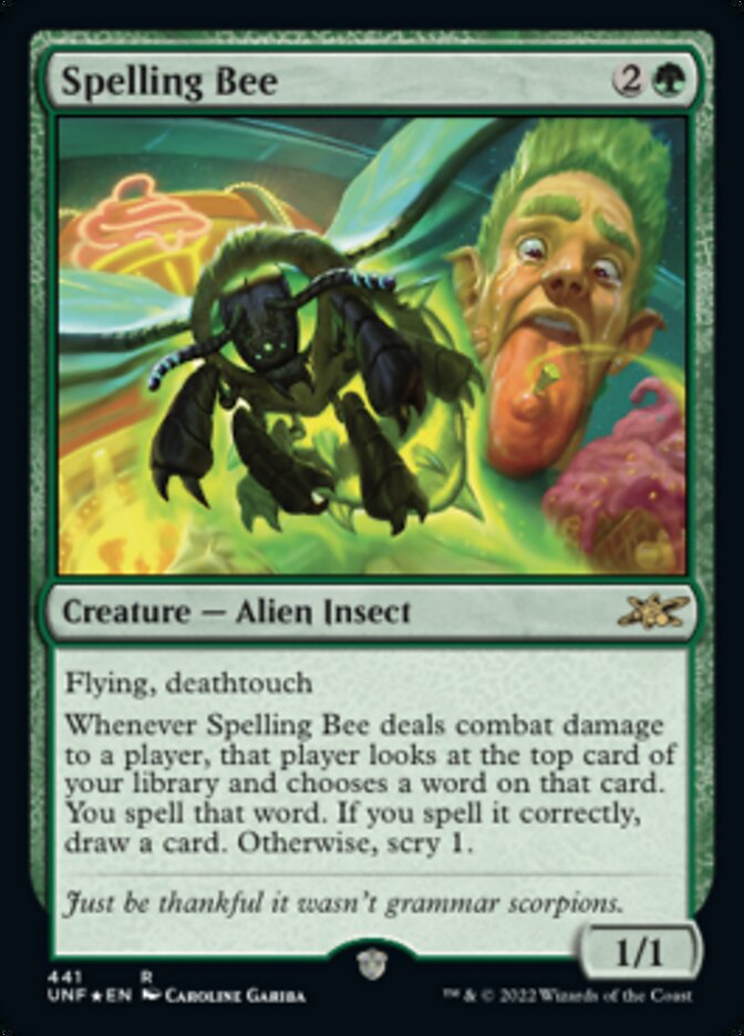 Spelling Bee (Galaxy Foil) [Unfinity] | Fandemonia Ltd