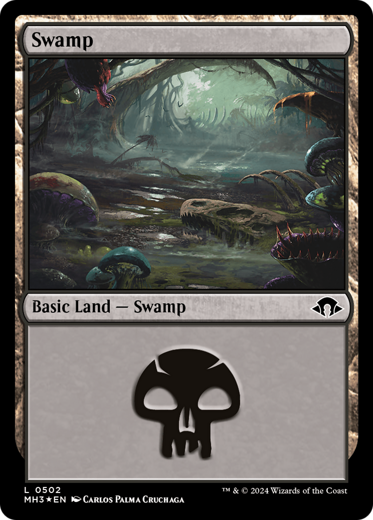 Swamp (0502) (Ripple Foil) [Modern Horizons 3] | Fandemonia Ltd
